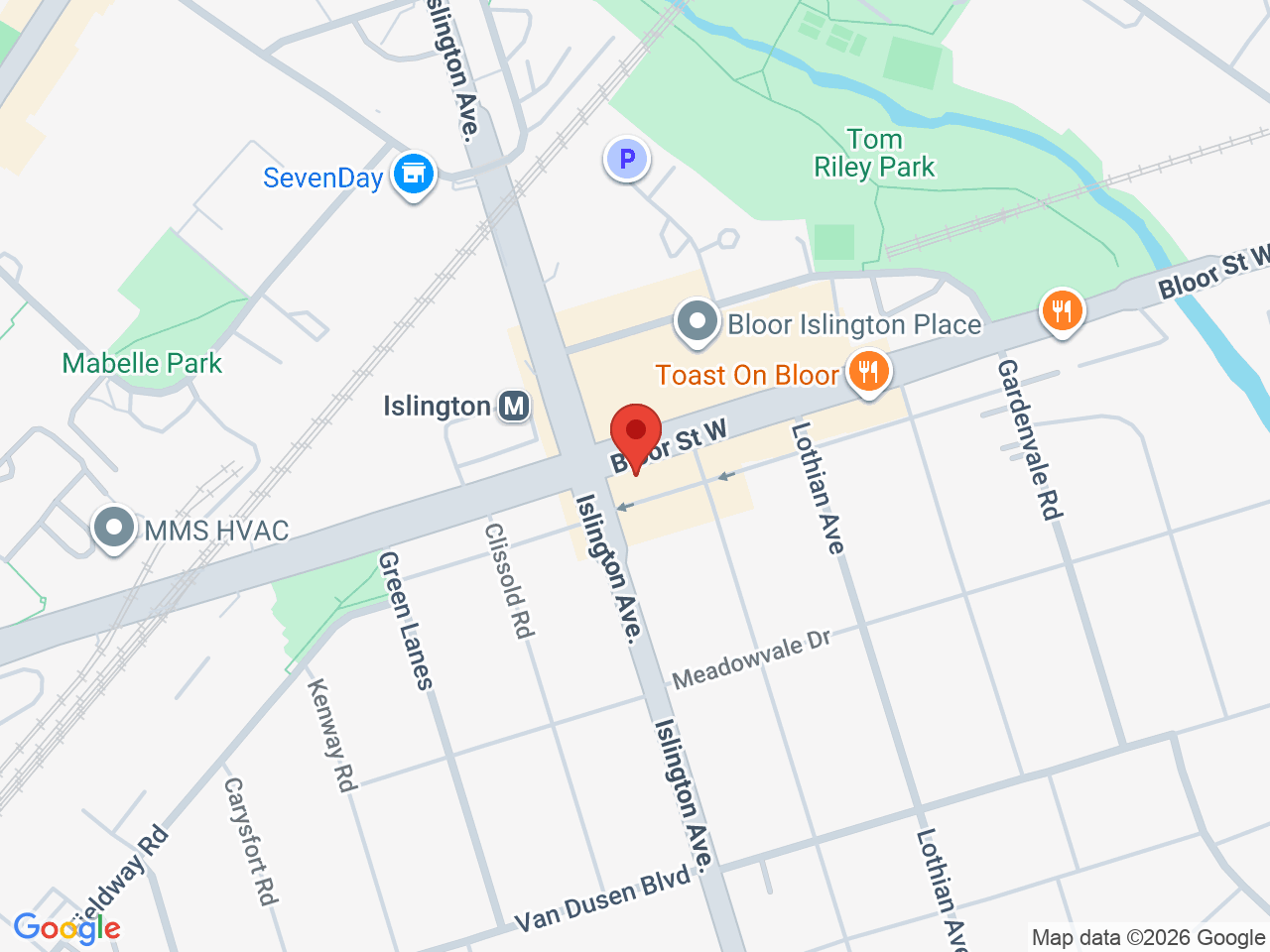 Street map for Ma Cannabis, 3373 Bloor St W, Etobicoke ON