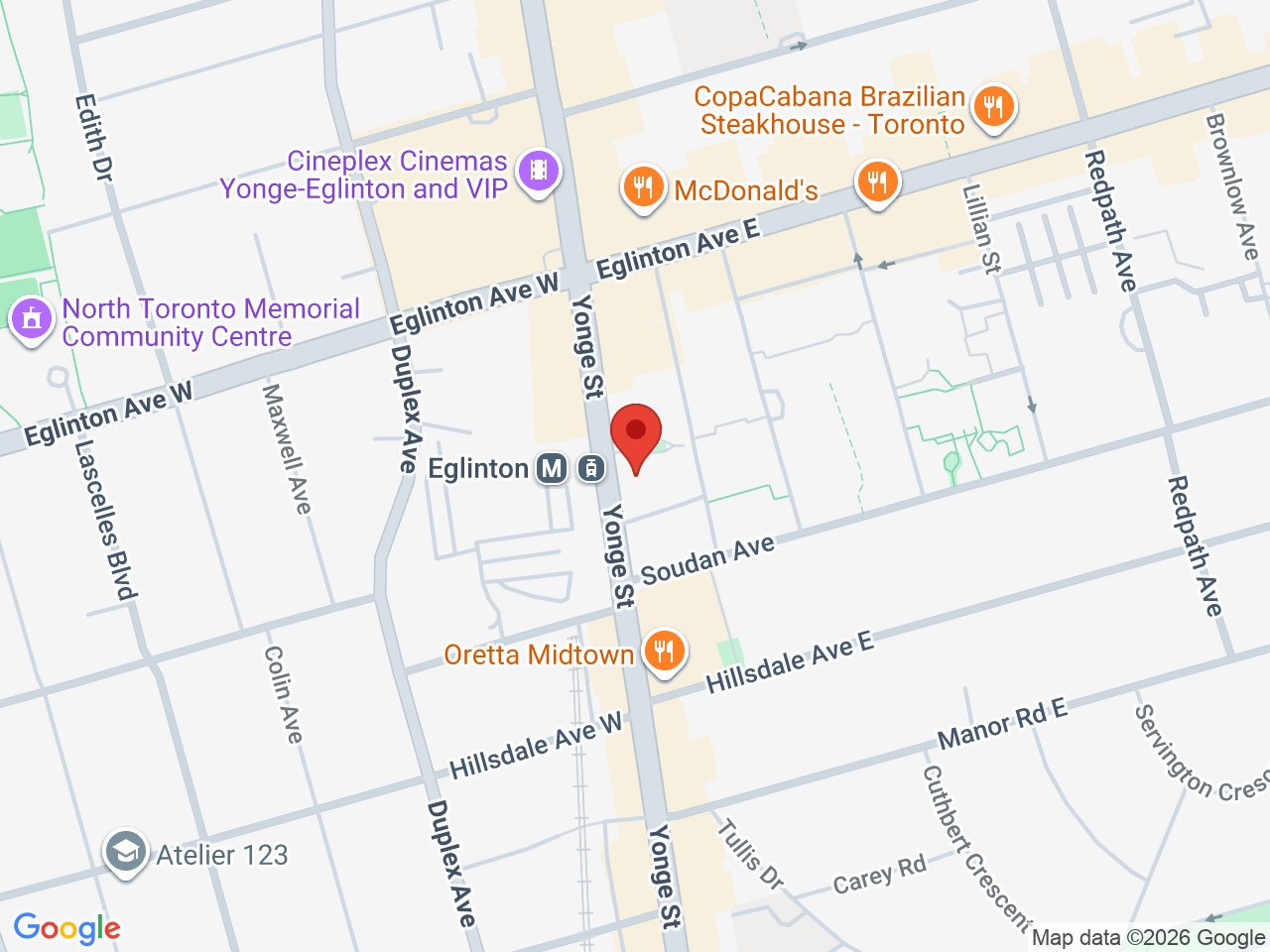Street map for Hunny Pot Cannabis, 2173 Yonge St, Toronto ON