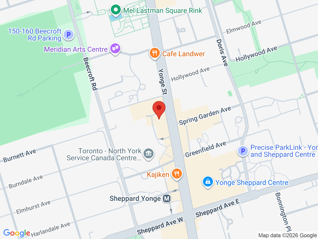 Street map for Hunny Pot Cannabis, 4936 Yonge St, North York ON