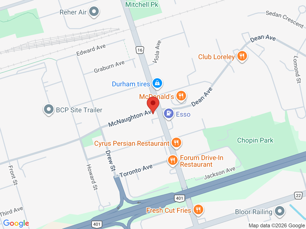 Street map for The Nug Co, 514 Ritson Rd S, Oshawa ON