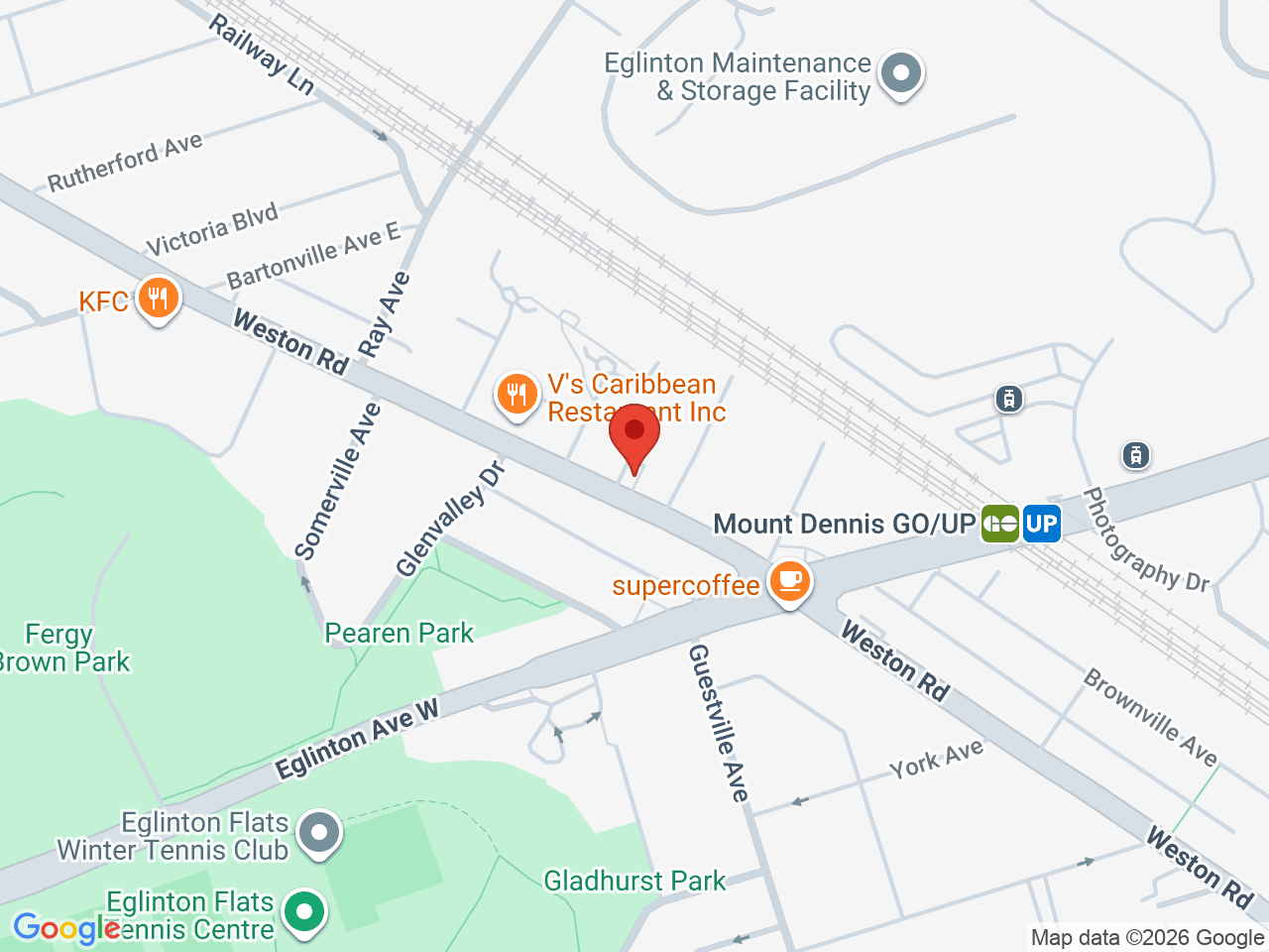 Street map for The Pot Spot, 1193 Weston Rd, Toronto ON