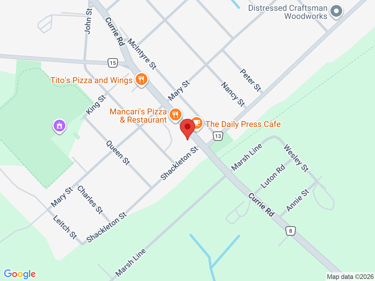 Street map for YOLO Cannabis, 168 Currie Rd, Dutton ON