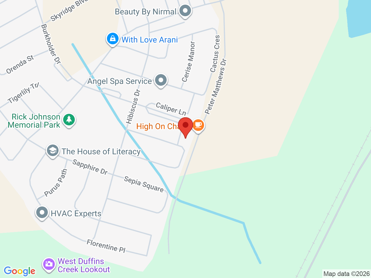 Street map for The Happy Cannasseur, 1134 Baltic Ln, Pickering ON