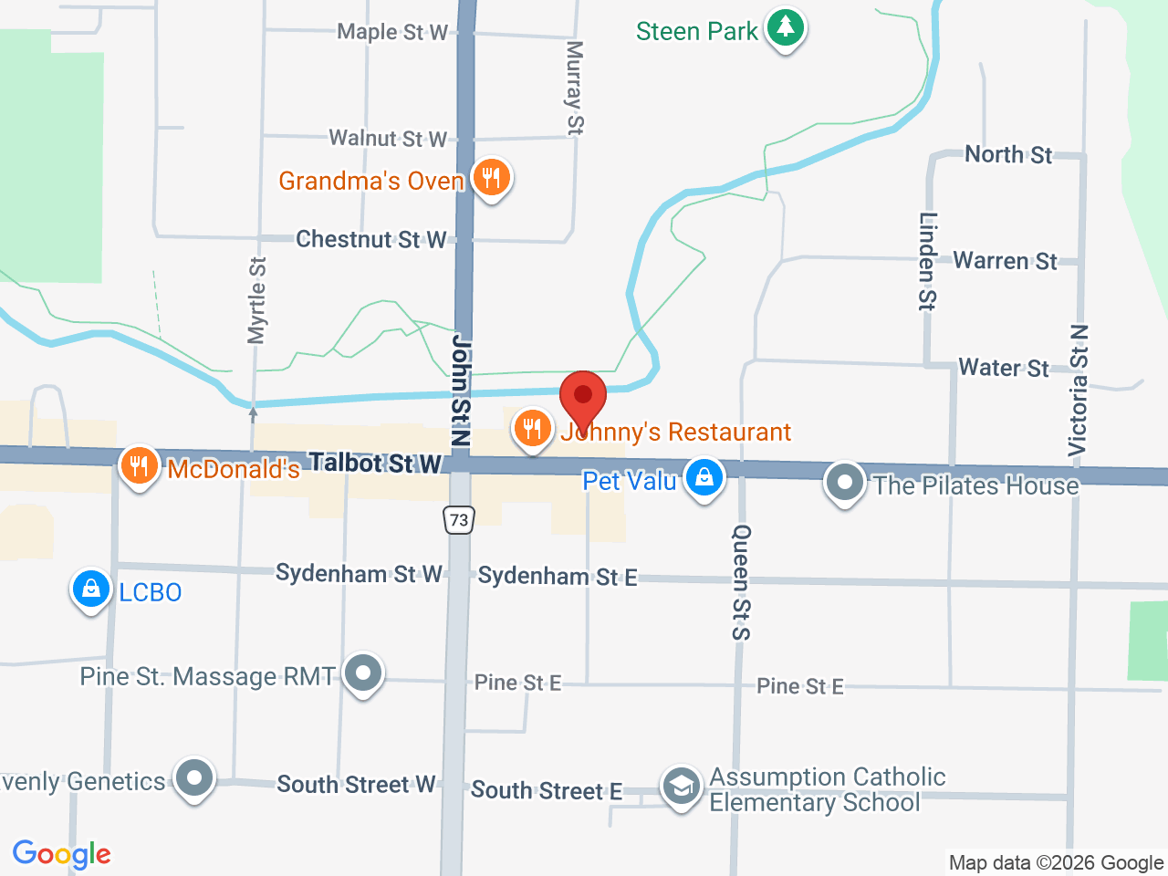 Street map for Cost Cannabis, 71 Talbot St E, Aylmer ON