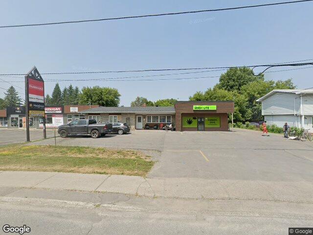 Street view for Highlife Cannabis, 831 Notre Dame St, Embrun ON