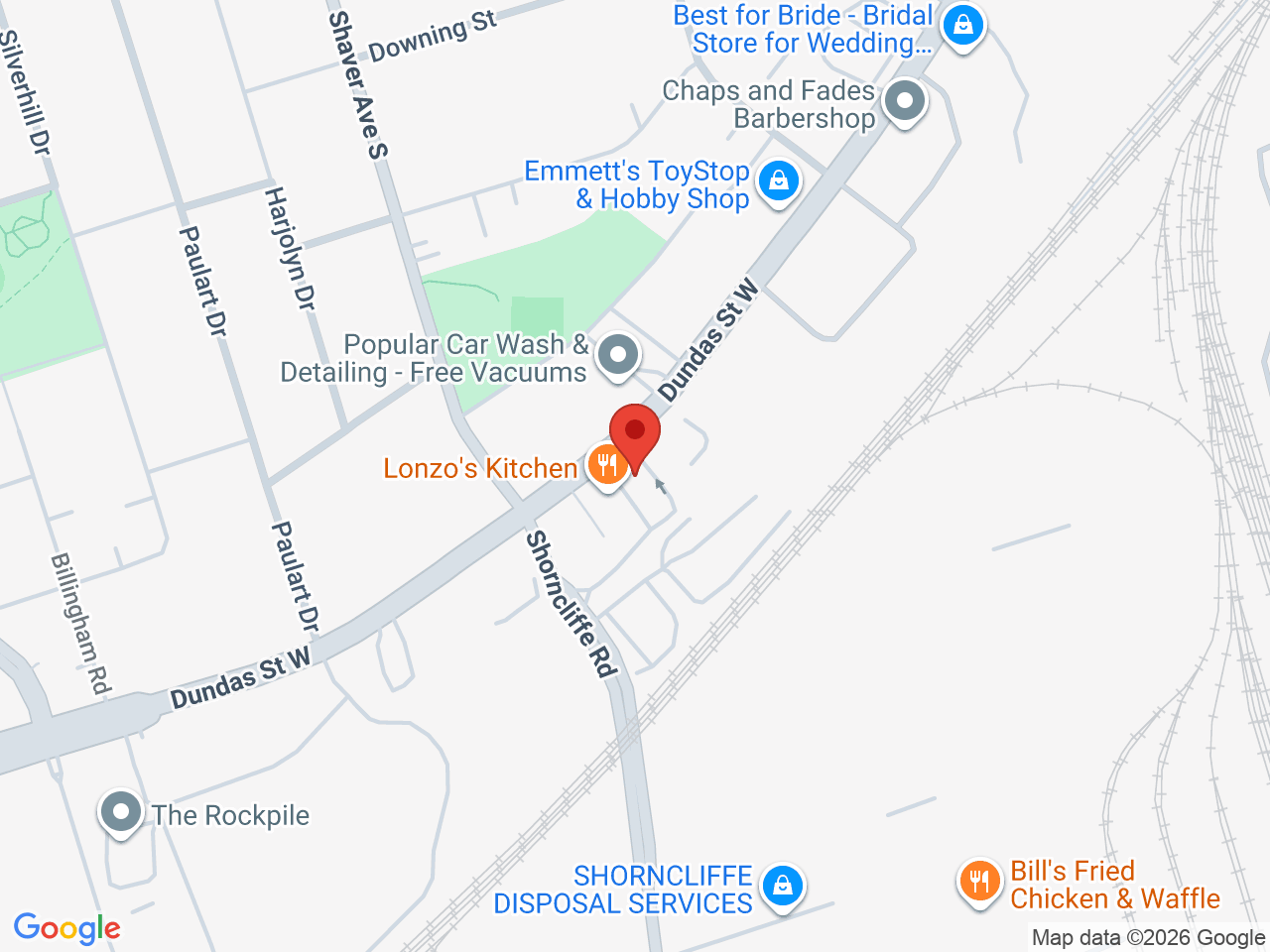 Street map for One Plant, 5485 Dundas St W, Etobicoke ON