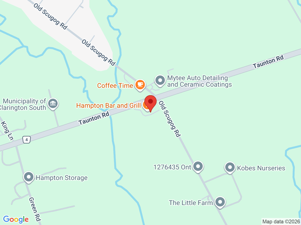 Street map for Kawartha Smoke, 2363 Taunton Rd, Hampton ON