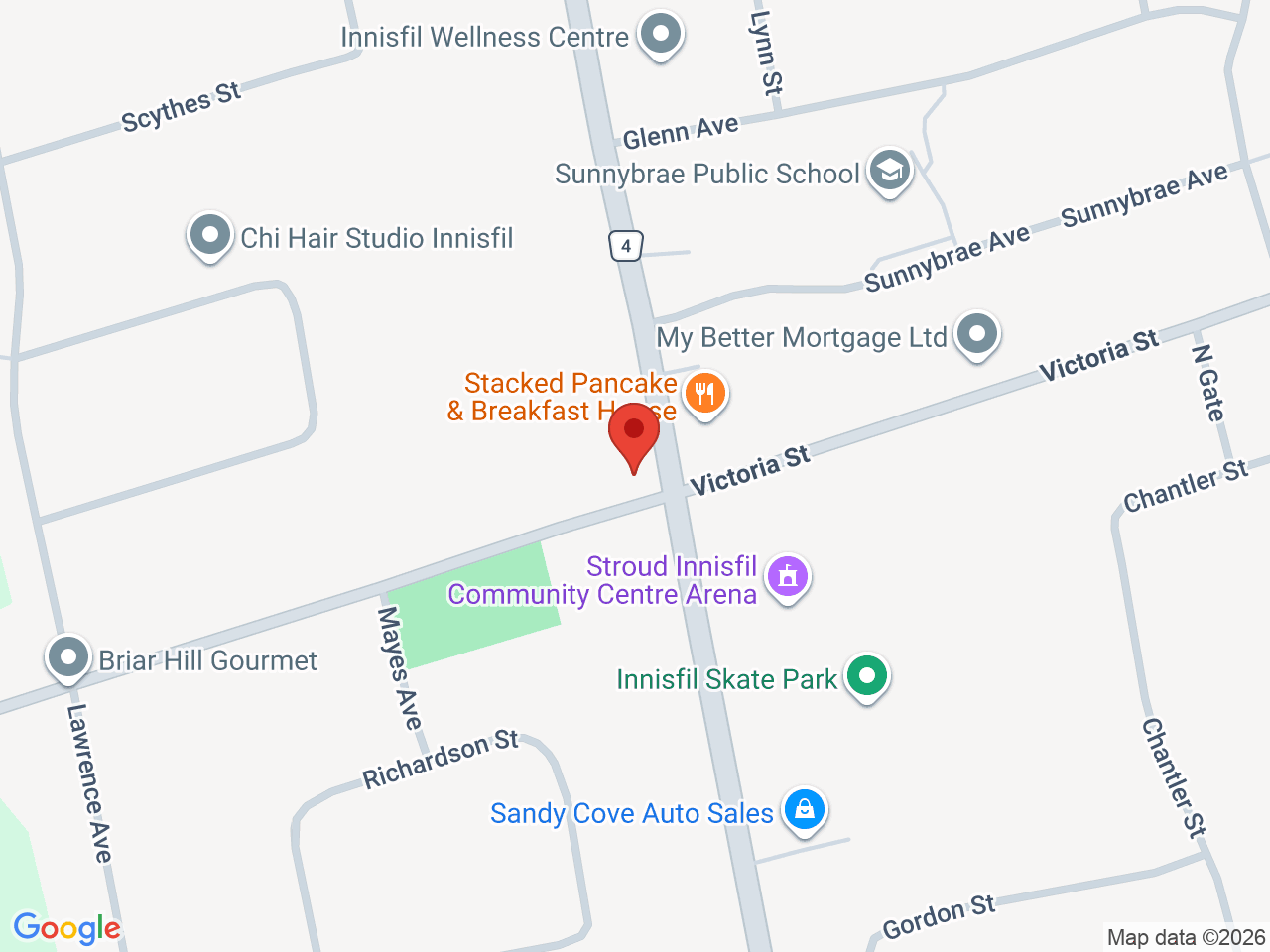 Street map for Four-Twenty Cannabis, 7896 Yonge St, Innisfil ON