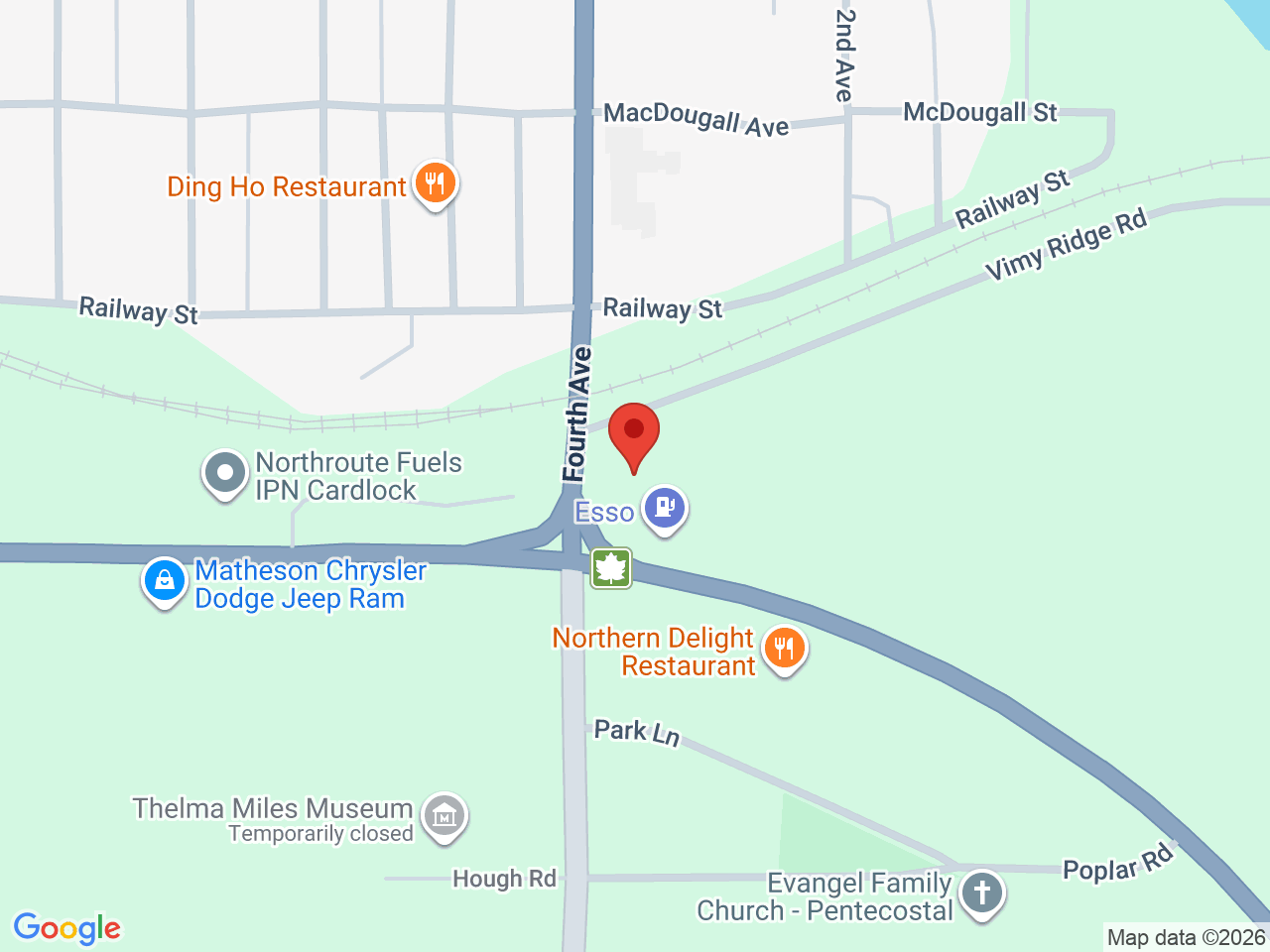 Street map for Peace By The Gram, 366 Fourth Ave, Matheson ON