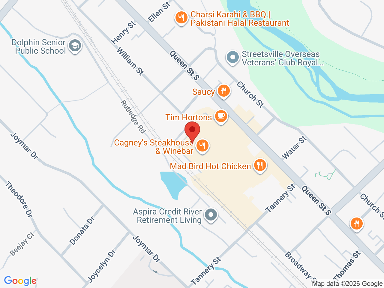 Street map for Crown Leaf, 128 Queen St S #13, Mississauga ON