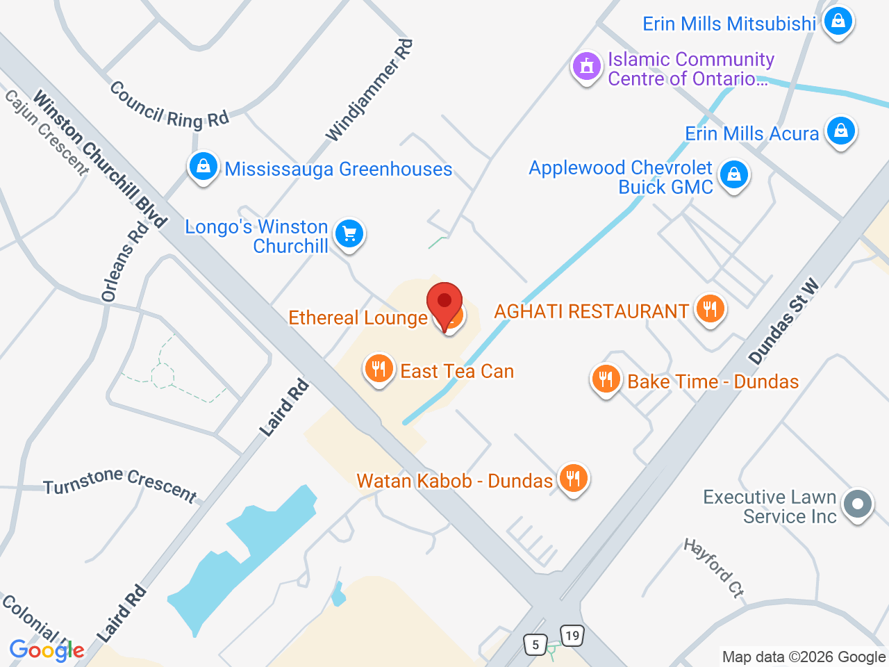 Street map for Flowertown Cannabis, 3105 Winston Churchill Blvd, Mississauga ON