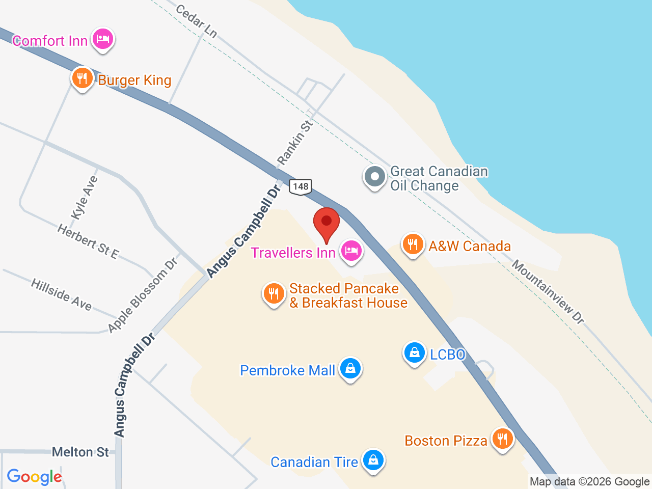 Street map for Canna Cabana, 1036 Pembroke St E, Pembroke ON