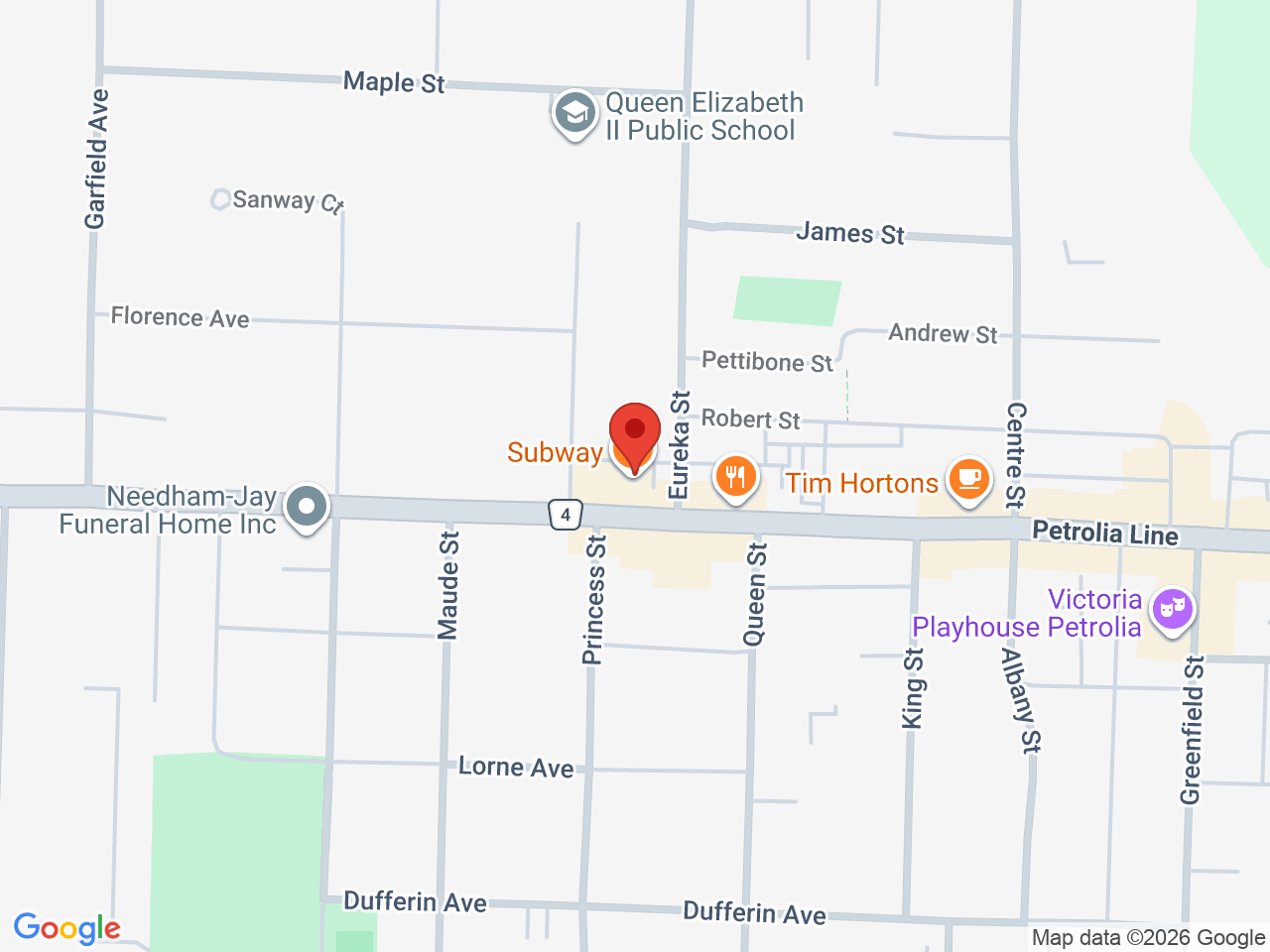 Street map for Highlife Cannabis, 4110 Petrolia Line Unit 1, Petrolia ON
