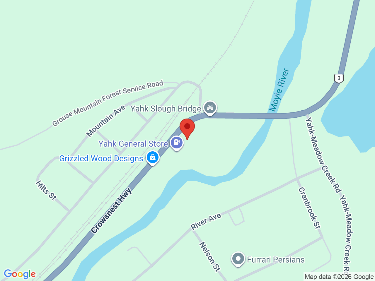 Street map for Two Toke Timmy's, 9105 BC-3, Yahk BC