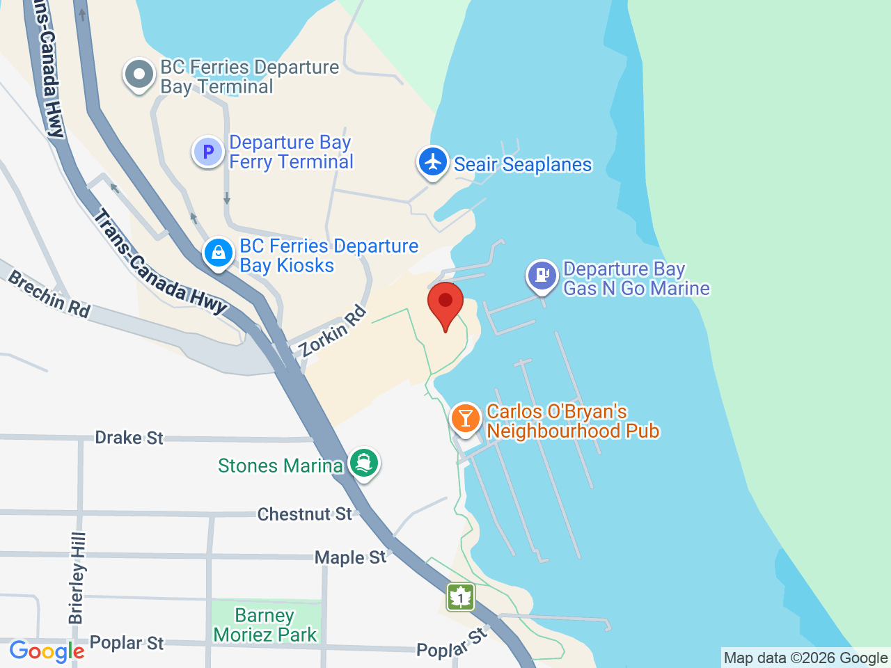 Street map for Coast Salish Canna, 1840 Stewart Ave #420, Nanaimo BC