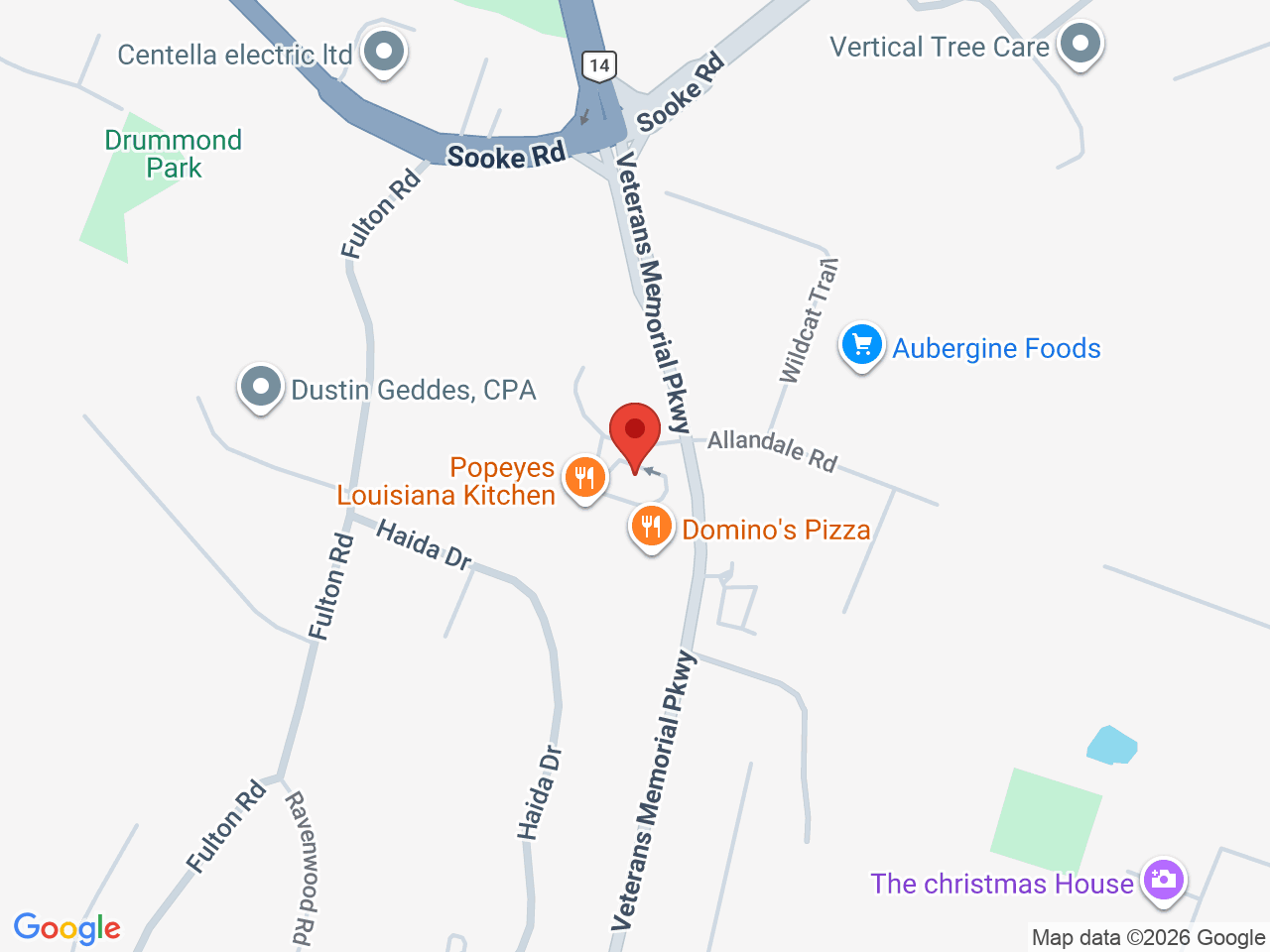 Street map for Old Growth Cannabis, 681 Allandale Rd #103B, Colwood BC