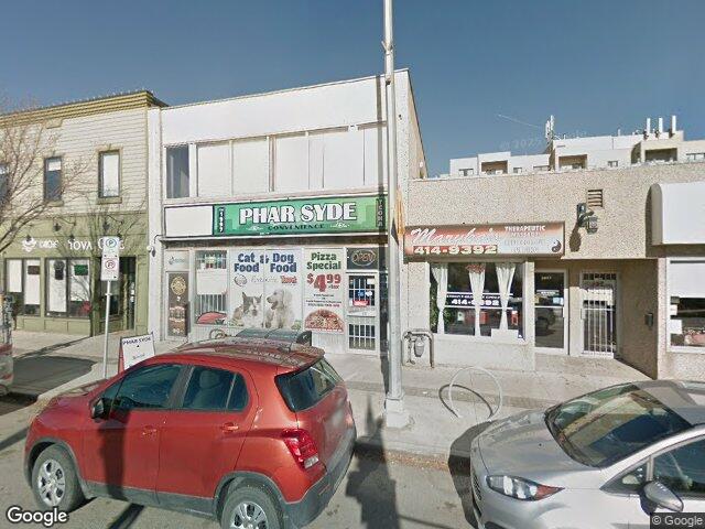 Street view for Pharsyde Cannabis, 117 Regent Ave W, Winnipeg MB