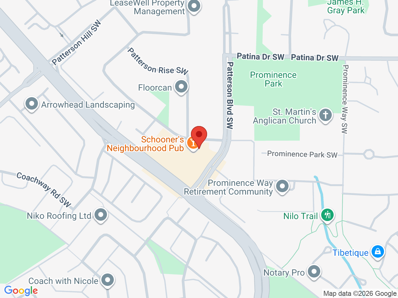 Street map for Dank Cannabis Dispensary, 6412 Old Banff Coach Rd SW R, Calgary AB