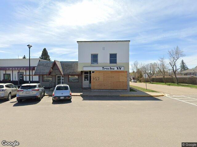 Street view for GoodVibes Cannabis of Trochu, 323 Main St, Trochu AB