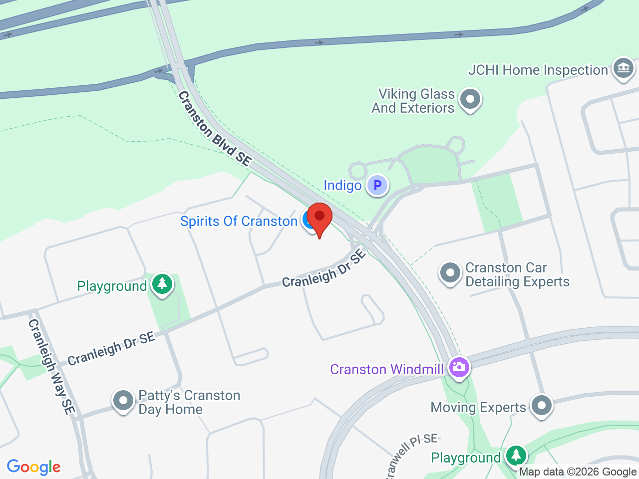 Street map for Magic Buds, 90 Cranleigh Dr SE #9, Calgary AB