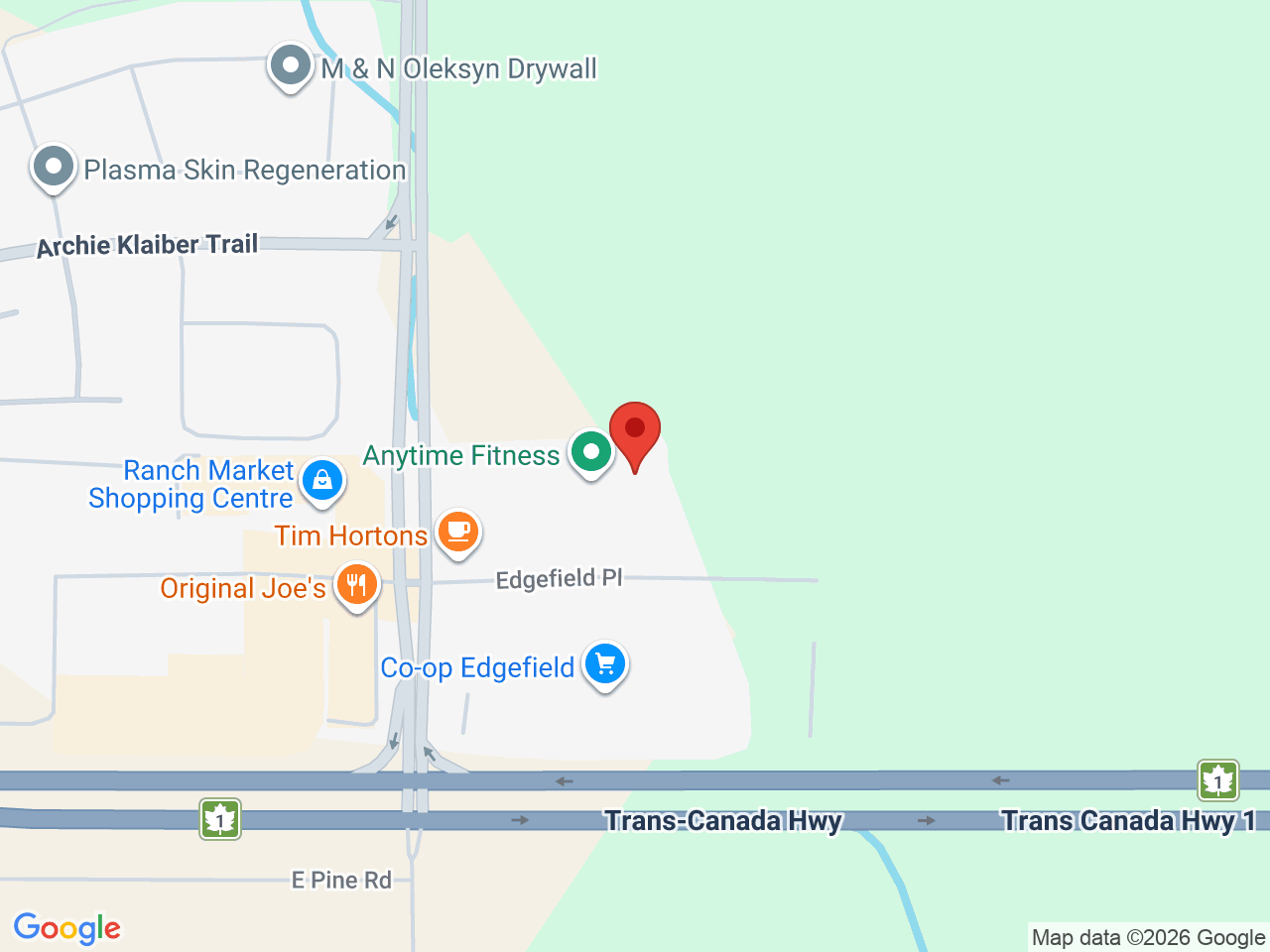 Street map for The Garden Cannabis Co, 297 Edgefield Pl, Strathmore AB