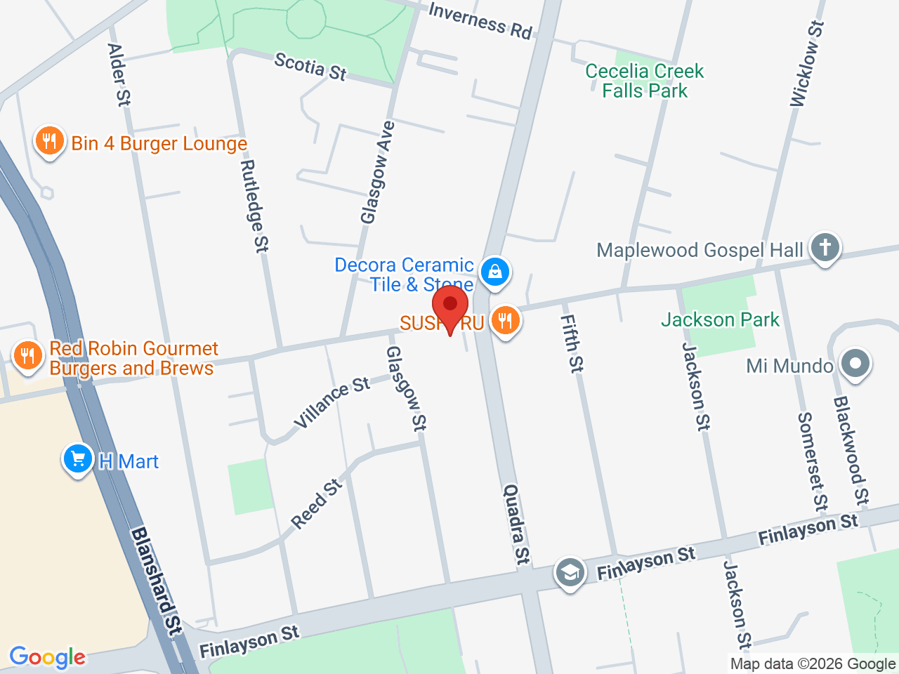 Street map for Rise Cannabis, 3198 Quadra St, Victoria BC