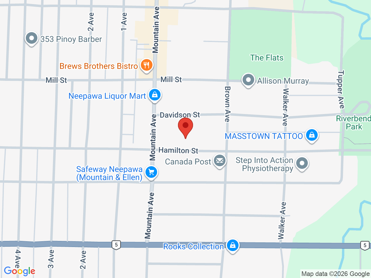 Street map for Budscape, 287 Hamilton St Unit 2, Neepawa MB
