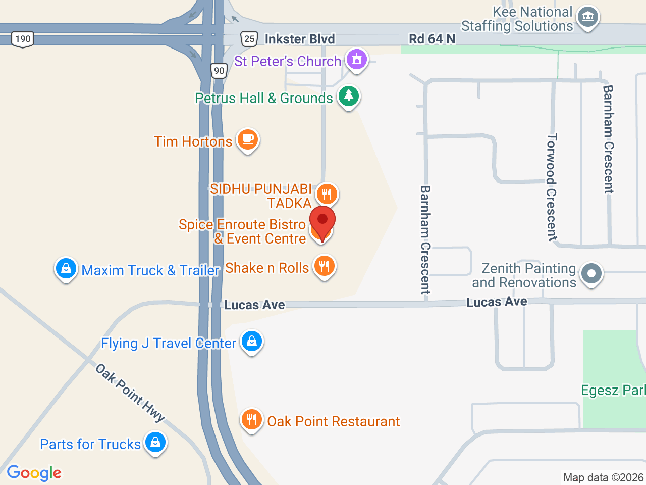 Street map for Fusion Bud, 245 Lucas Ave unit 117, Winnipeg MB