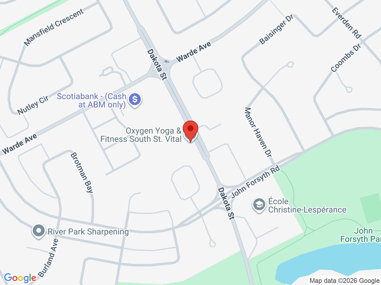 Street map for Happy Valleys Cannabis, 1530 Dakota St #4004, Winnipeg MB