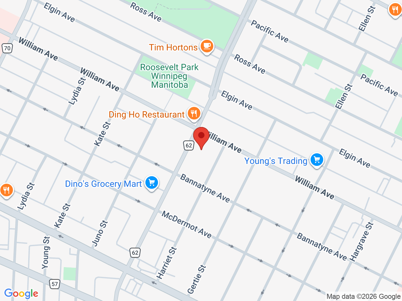 Street map for Smoke City Cannabis, 129 Isabel St unit C, Winnipeg MB
