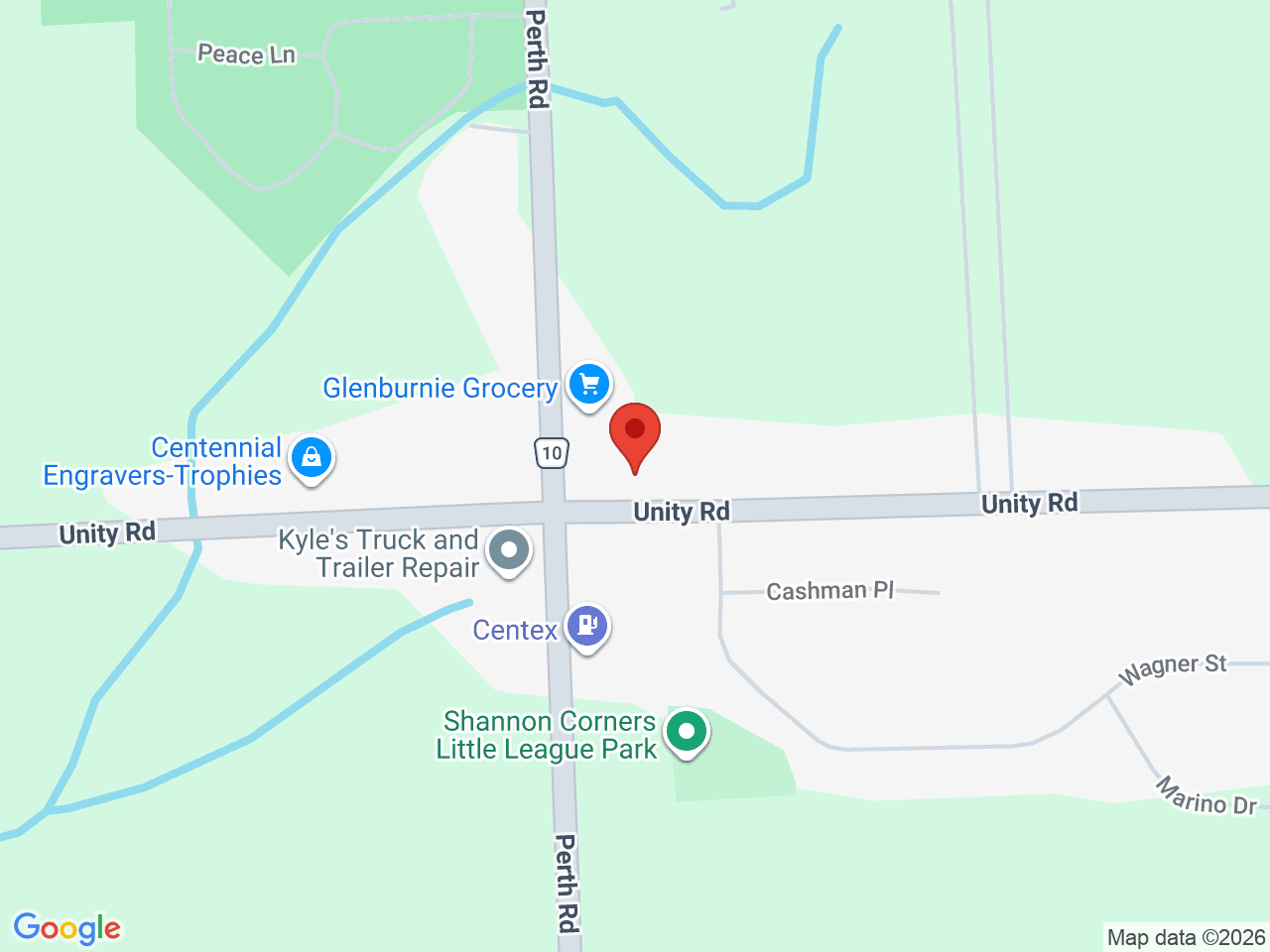 Street map for Calyx + Trichomes, 1478 Unity Rd, Glenburnie ON