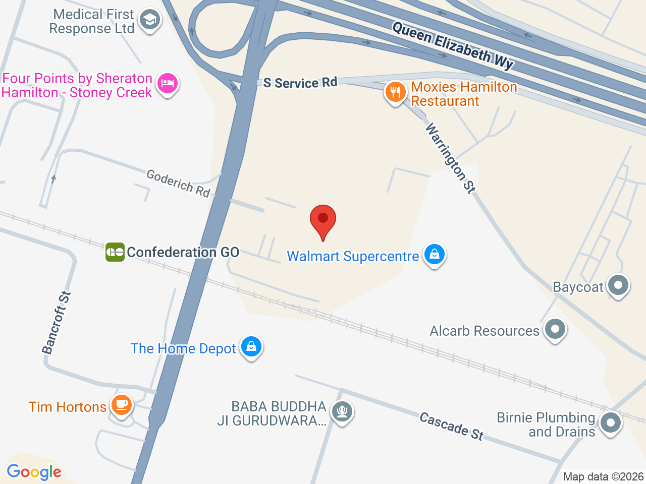 Street map for Canna Cabana, 518 Centennial Pkwy N unit 102, Hamilton ON