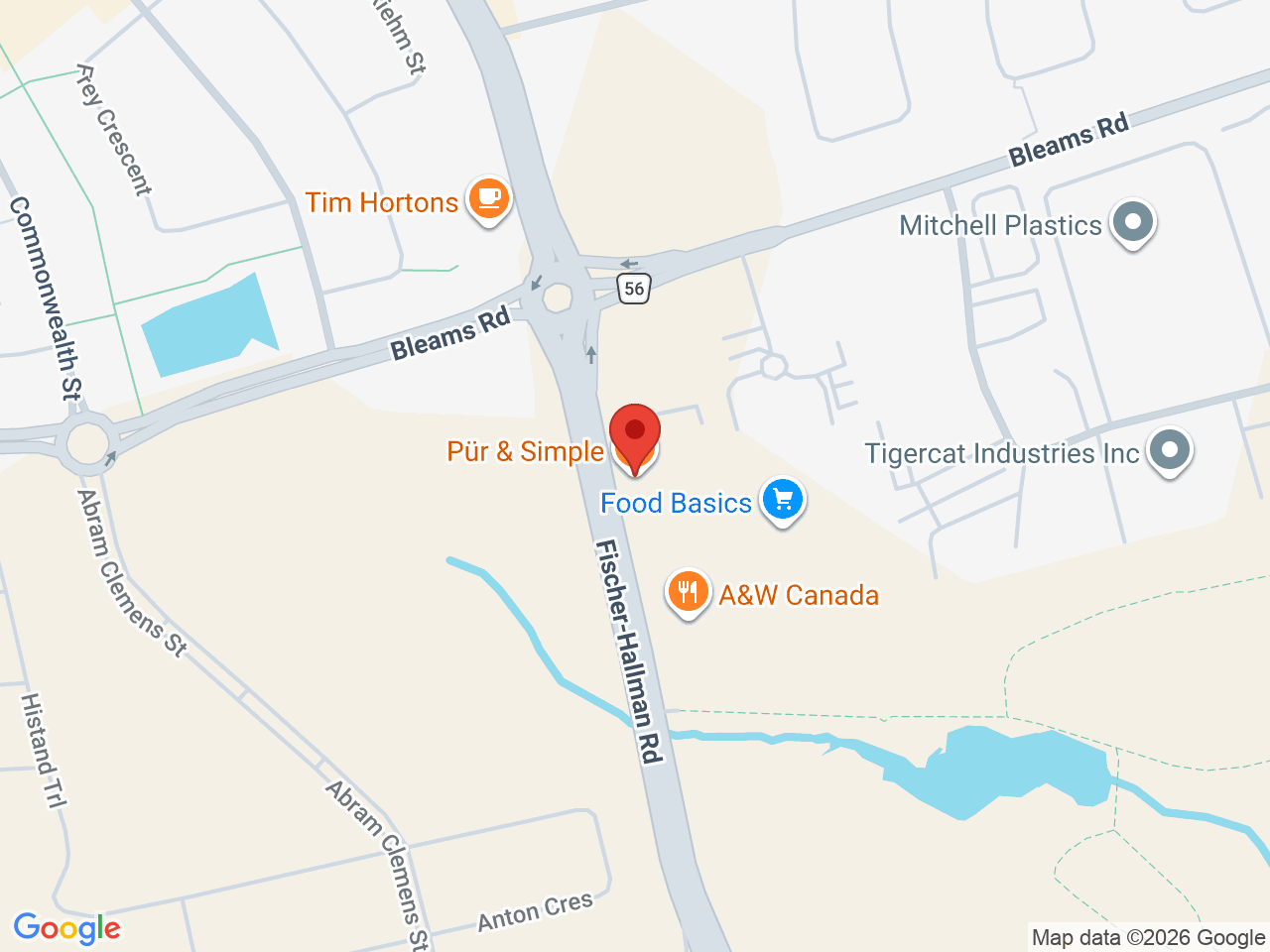 Street map for Canna Cabana, 1270 Fischer-Hallman Rd Unit D7, Kitchener ON