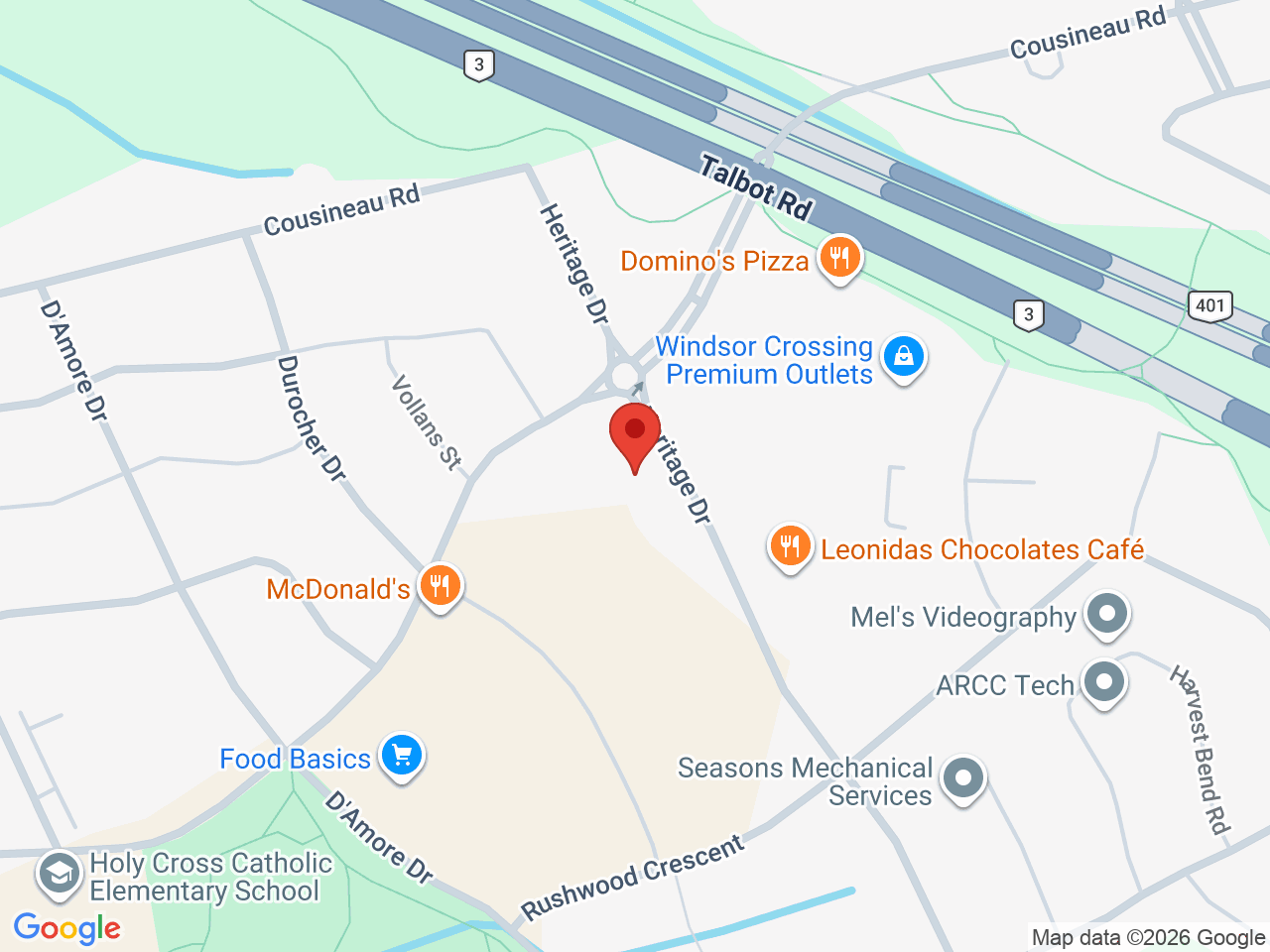 Street map for Canna Cabana, 2055 Sandwich W Pkwy unit 1b, LaSalle ON