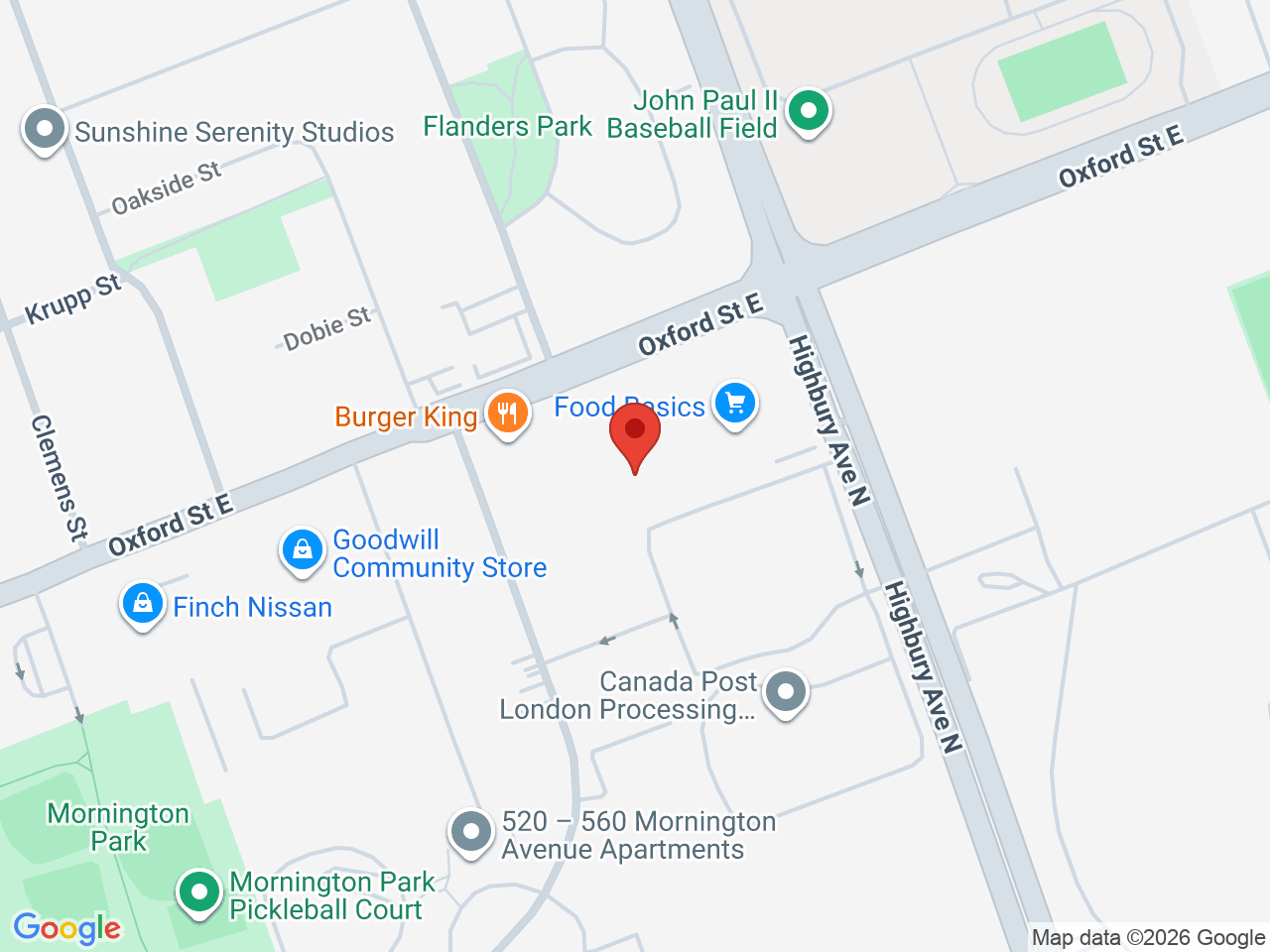 Street map for Canna Cabana, 1299 Oxford St E unit 79, London ON