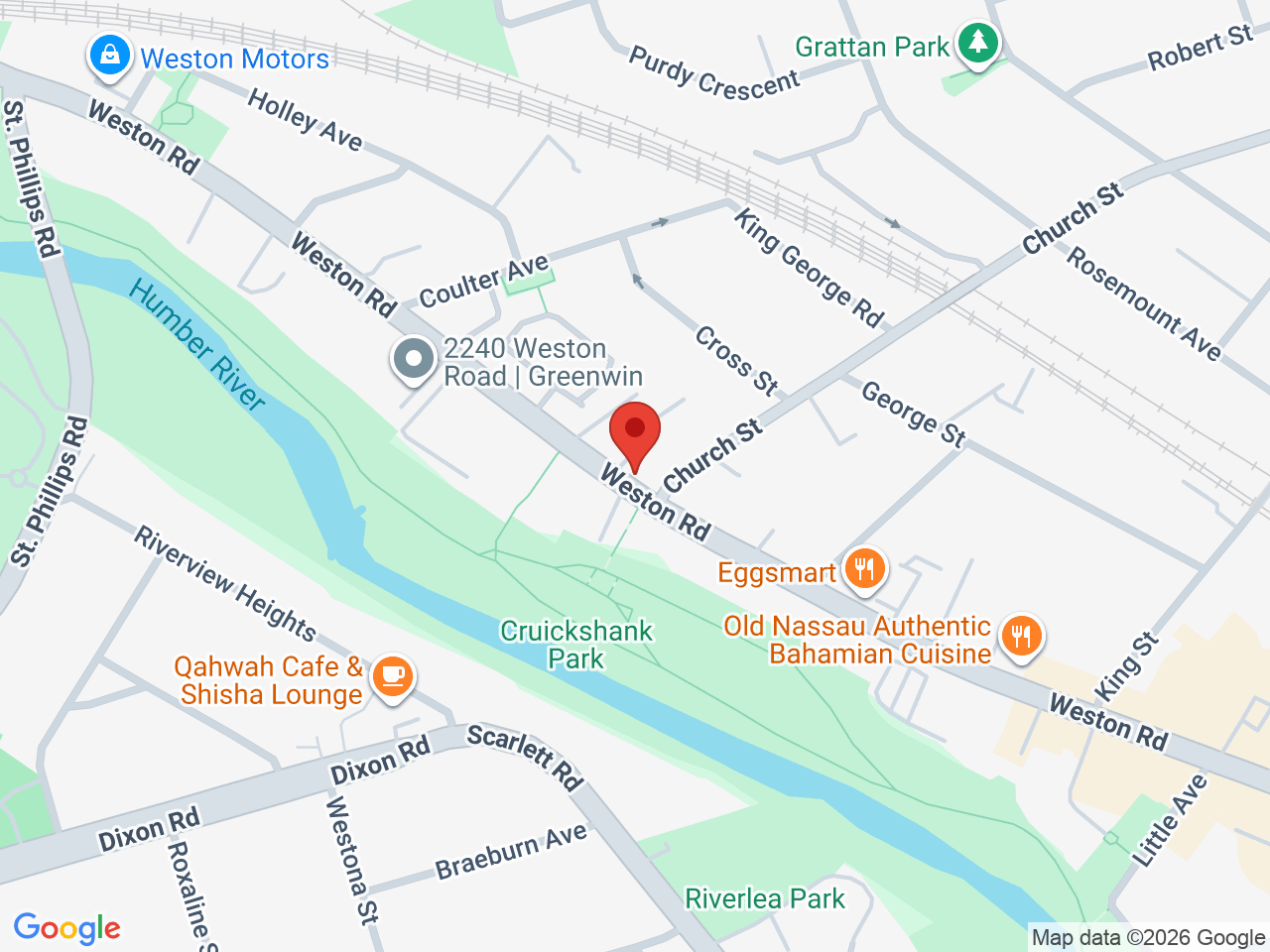 Street map for Cannabis Hut, 2175 Weston Rd, Toronto ON