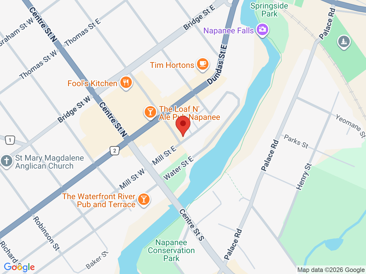 Street map for Cannazonia Cannabis, 71 John St Unit - 1, Napanee ON