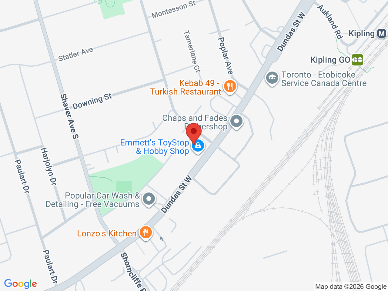 Street map for Discounted Cannabis, 5324 Dundas St W, Etobicoke ON