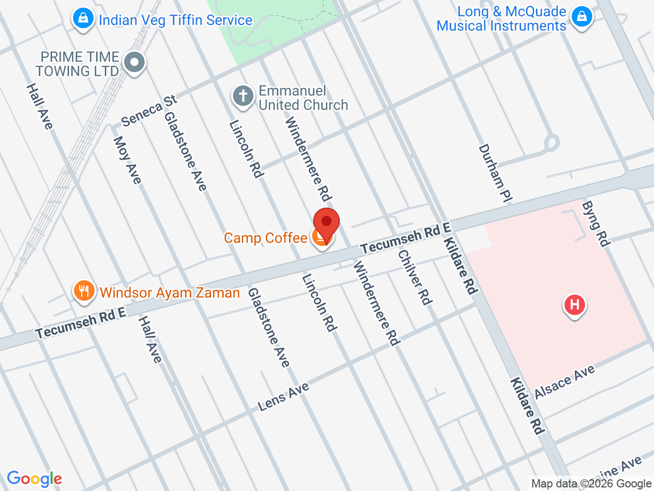 Street map for Discounted Cannabis, 1666 Tecumseh Rd E, Windsor ON