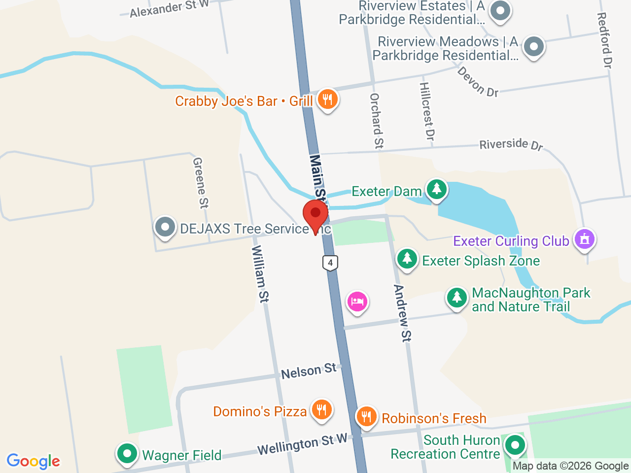Street map for Exeter Cannabis, 13 Main St S, Exeter ON