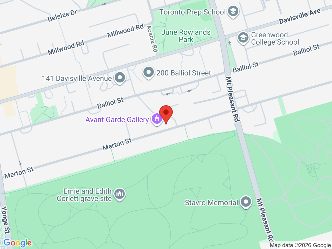 Street map for Fogtown Flower, 230 Merton St, Toronto ON
