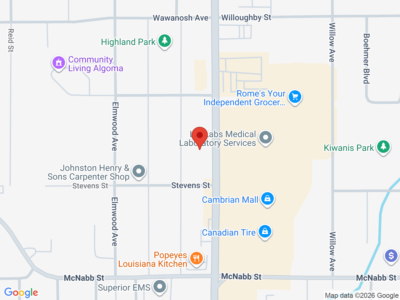 Street map for Happy Life, 41 Great Northern Rd, Sault Ste. Marie ON
