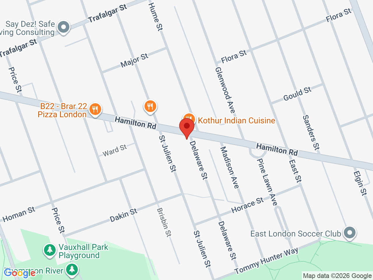 Street map for Holy Cannabis, 785 Hamilton Rd, London ON