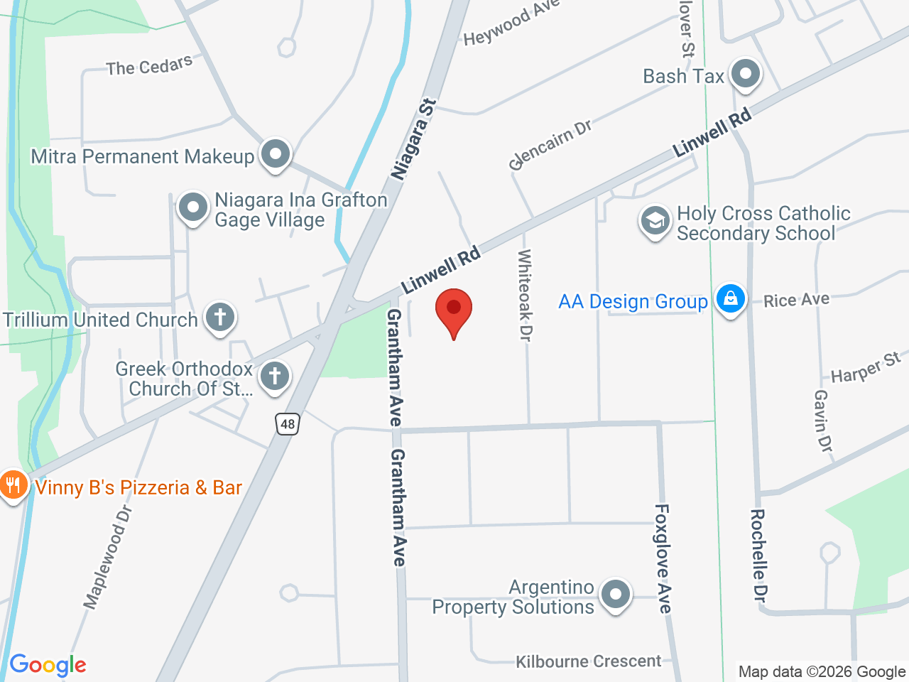Street map for Hunny Pot Cannabis, 486 Grantham Ave, St. Catharines ON