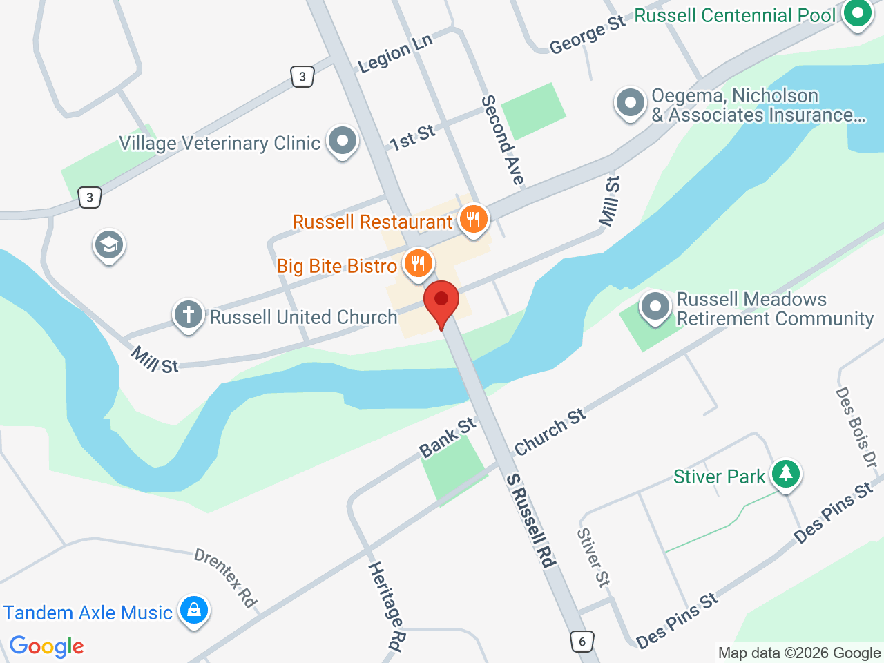 Street map for Marijuana Cannabis, 1136 Concession St, Russell ON