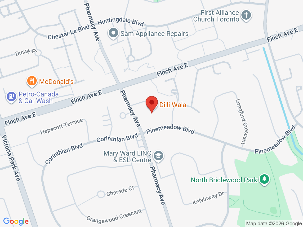 Street map for Moksha Cannabis, 2525a Pharmacy Ave, Scarborough ON