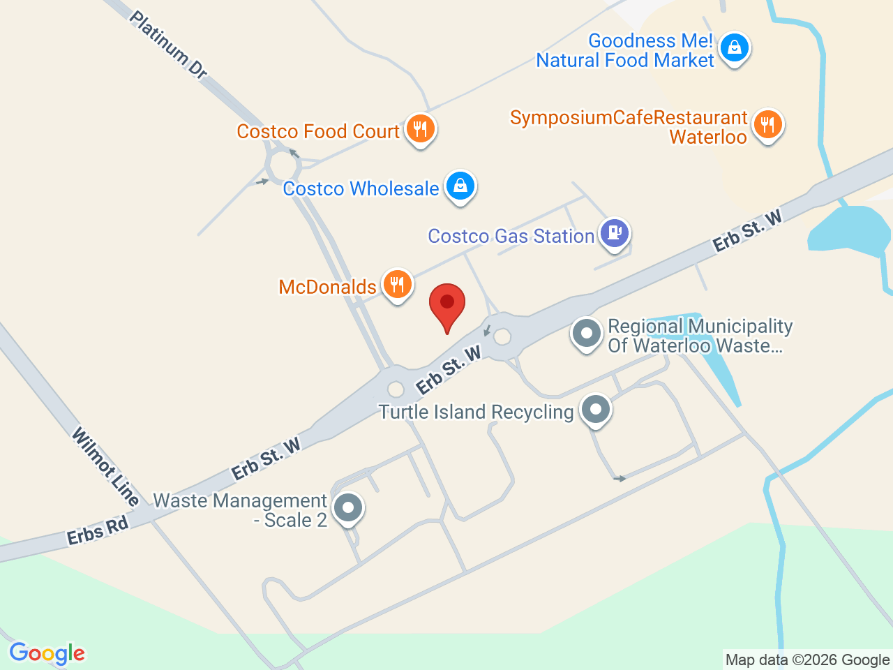 Street map for Pop's Cannabis Co., 922 Erb St. W #6, Waterloo ON