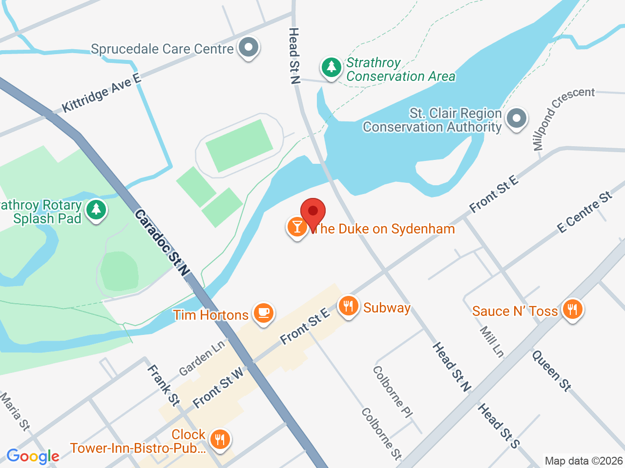 Street map for Sessions Cannabis, 51 Front St E Unit 6A, Strathroy ON