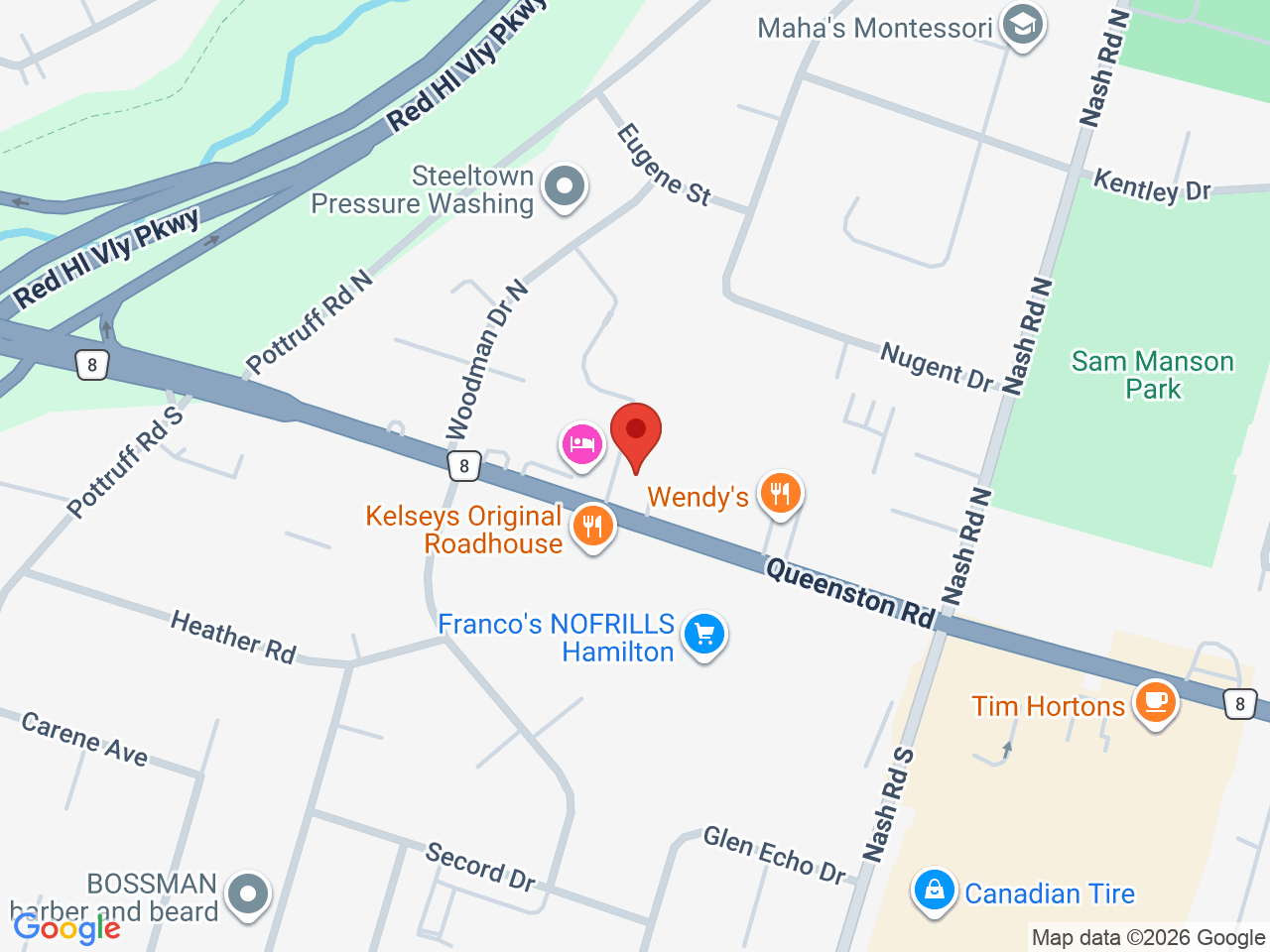 Street map for Speedy Cannabis, 561 Queenston Rd, Hamilton ON