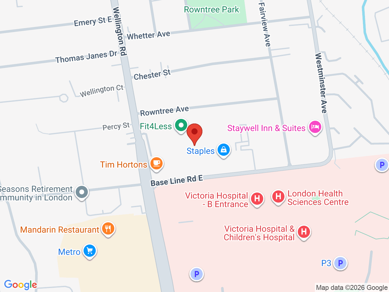 Street map for Hunny Pot Cannabis, 334 Wellington Rd, London ON